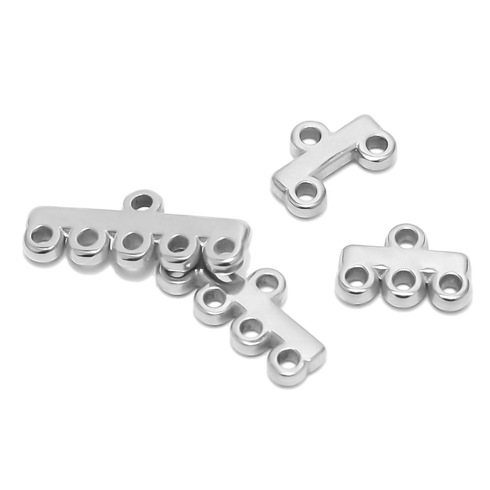 20pcs Stainless Steel Gold Multi Strand Layer Necklace Bracelet Clasps Bails Chains Connectors DIY Jewelry Findings Supplies