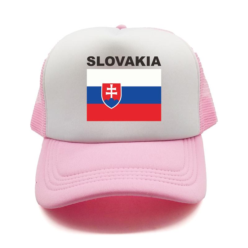 Slovakia Trucker Cap Summer Unisex Cool Country Flag Hat Baseball Caps Unisex Outdoor Mesh Net Caps