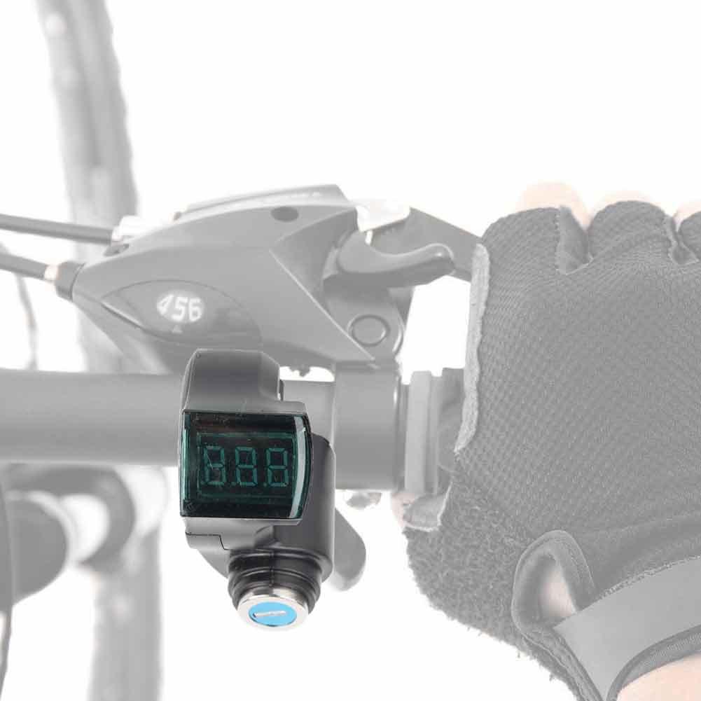 Throttle Voltmeter with Green Digital Voltage Display and Lock for E Bike Scooter Tricycle