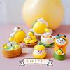 Japanese Zakka Autumn Yuzu Disguised Cat Tea Resin Ornament