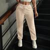 Women's Color Casual Joggers with Elastic Waist and Drawstring, Pockets