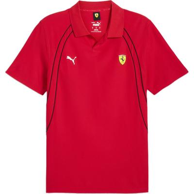 Ferrari Racing Series Casual Sports Comfortable Short Sleeve Polo Shirt Men Tops Racing-Red 627048-02