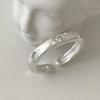 S925 Sterling Silver Korean Style Adjustable Open Ring for Women - Niche Light Luxury Trendy Colorfast High-End Feel