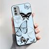 Custodia per Telefono Stampata Per Nokia G42/Nokia G310 5G/Nokia G60 5G/Nokia G100 Cover Guscio Morbido in Silicone Nero Custodie Carine con Fiori e Cartoni Animati