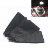 Universal Leather Shifter AT MT Car Shift Knob Shifter Gear Knob Gaiter Boot Cover For Ford Galaxy Mondeo 3 4 S-max C-max Honda