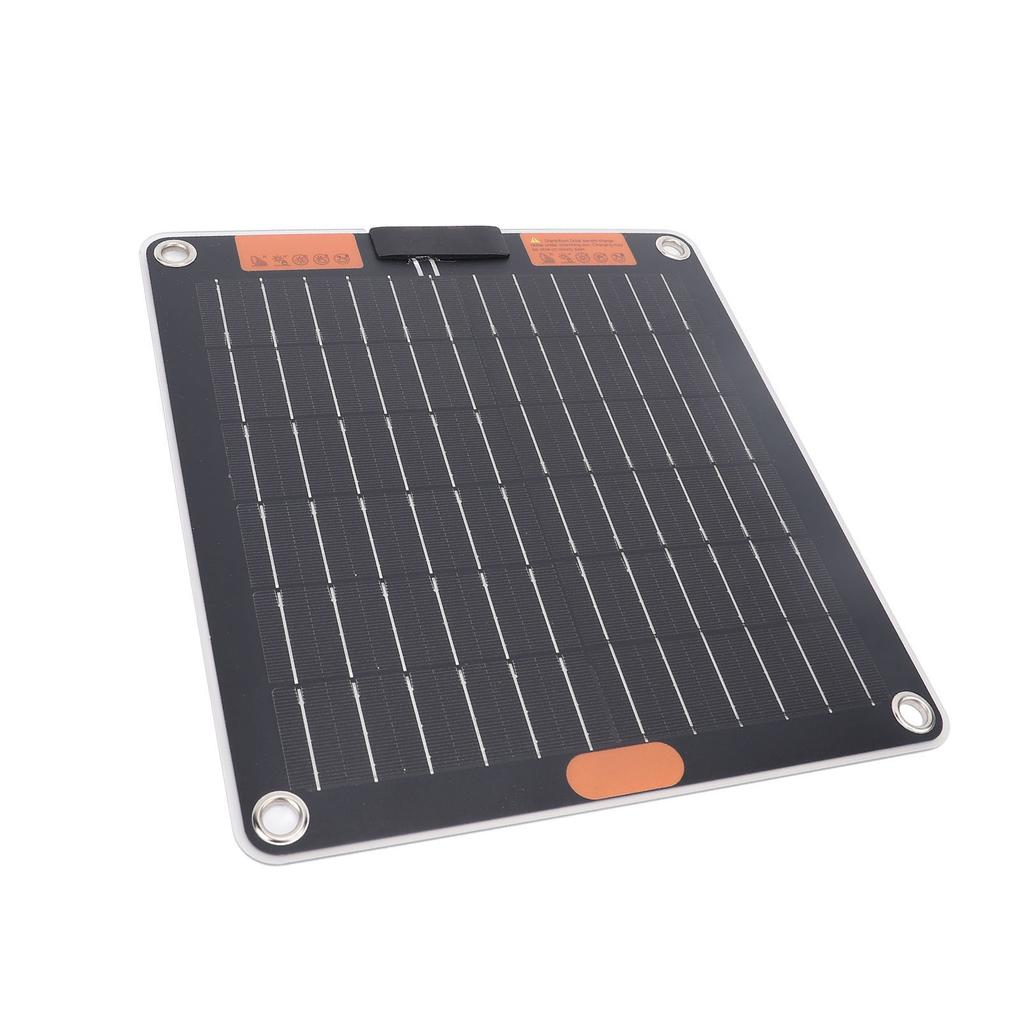 10W Solar Panel Dual TYPE C Ports 5V2A Output Monocrystalline USB Solar Panel Charger with Suction