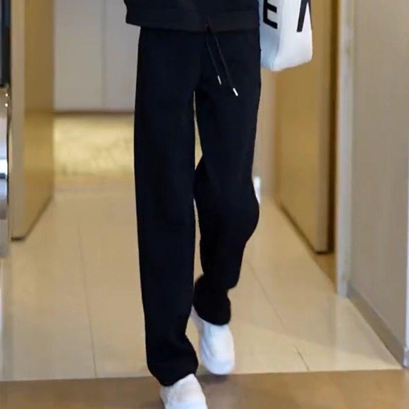 

Женский облегающий спортивный костюм в корейском стиле - Весенне-осенний повседневный модный худи свободного кроя M (90-105 jin)