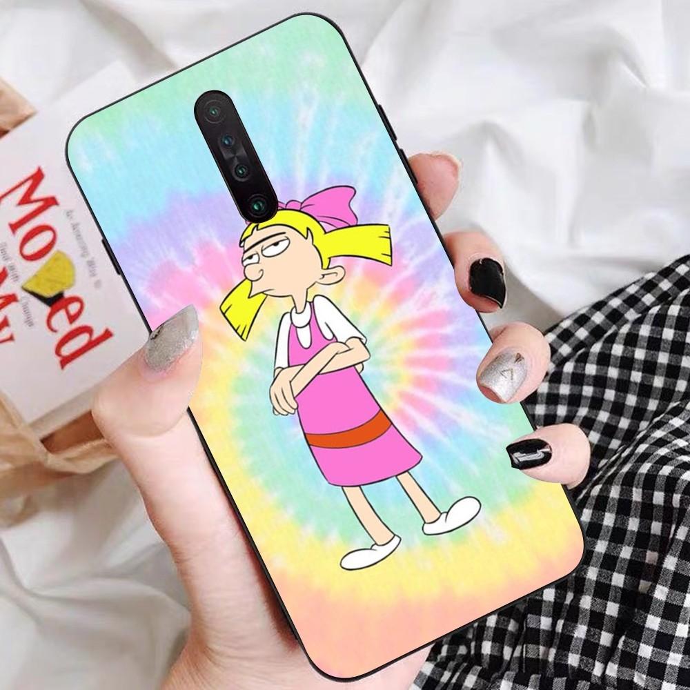 

Hey Arnold Helga Bonito Phone Case For Redmi 5 6 7 8 9 10 Plus Pro 6 7 8 9 A GO K20 K30 K40 Pro Plus F3 Fundas Redmi 7A