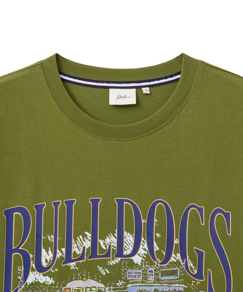 YALE Bulldogs Baseball Graphic T-Shirt_Olive