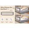 1pcs 2.0M Bed Safety Rail No-drill Baby Guardrail Anti Fall Bed Barrier Bed Safety Fence Suitable for Twin Queen King Beds