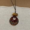 Retro Leopard Print Geometric Necklace: Chic & Unique Clavicle Chain for Women