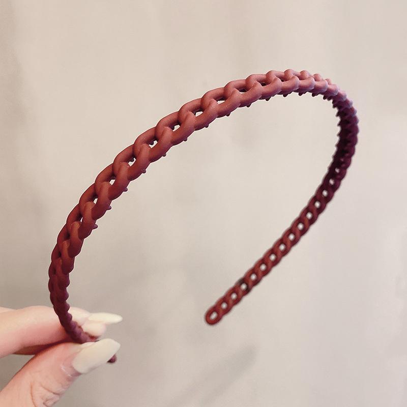 Korea Mode Lange Zahn Haarbänder Für Frauen Nicht Slip Haar Kämme Einfarbig Geometrische Lünette Femme Haar Zubehör Mädchen