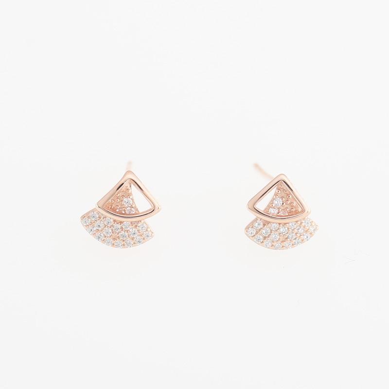 

Серьги в корейском стиле, простые, веерообразные, треугольные, геометрические серьги, женские модные классические серьги