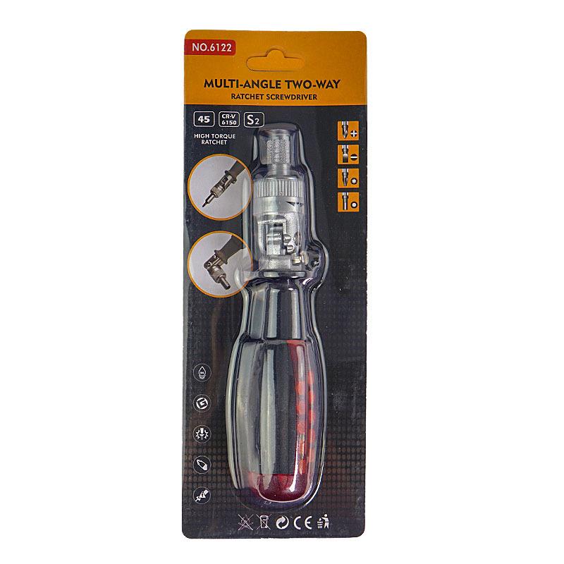 10-Piece Telescopic Ratchet Screwdriver Set - Bendable, Adjustable Phillips & Flathead Tools