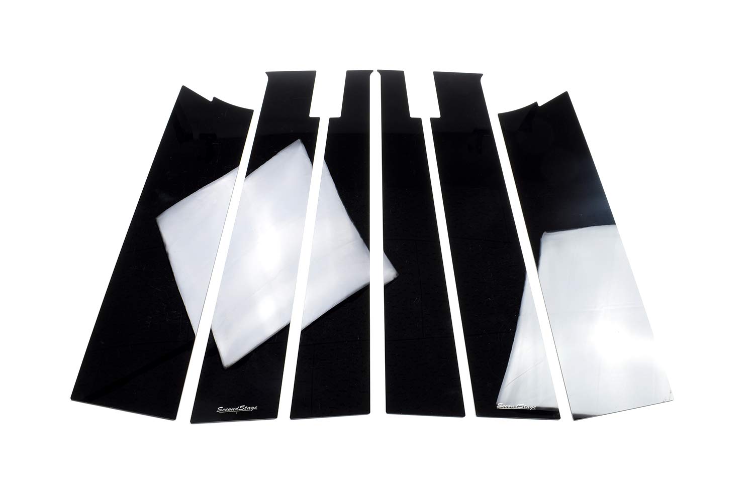 

SecondStage Pillar Garnish vehicles with factory Piano Black SHN0186BLK (for visors)
