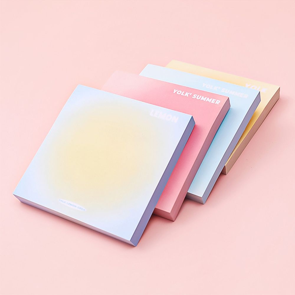 Paper Scrapbooking School Office Supply Notebook Gradient Color Memo Pads Sticky Notes Bookmark