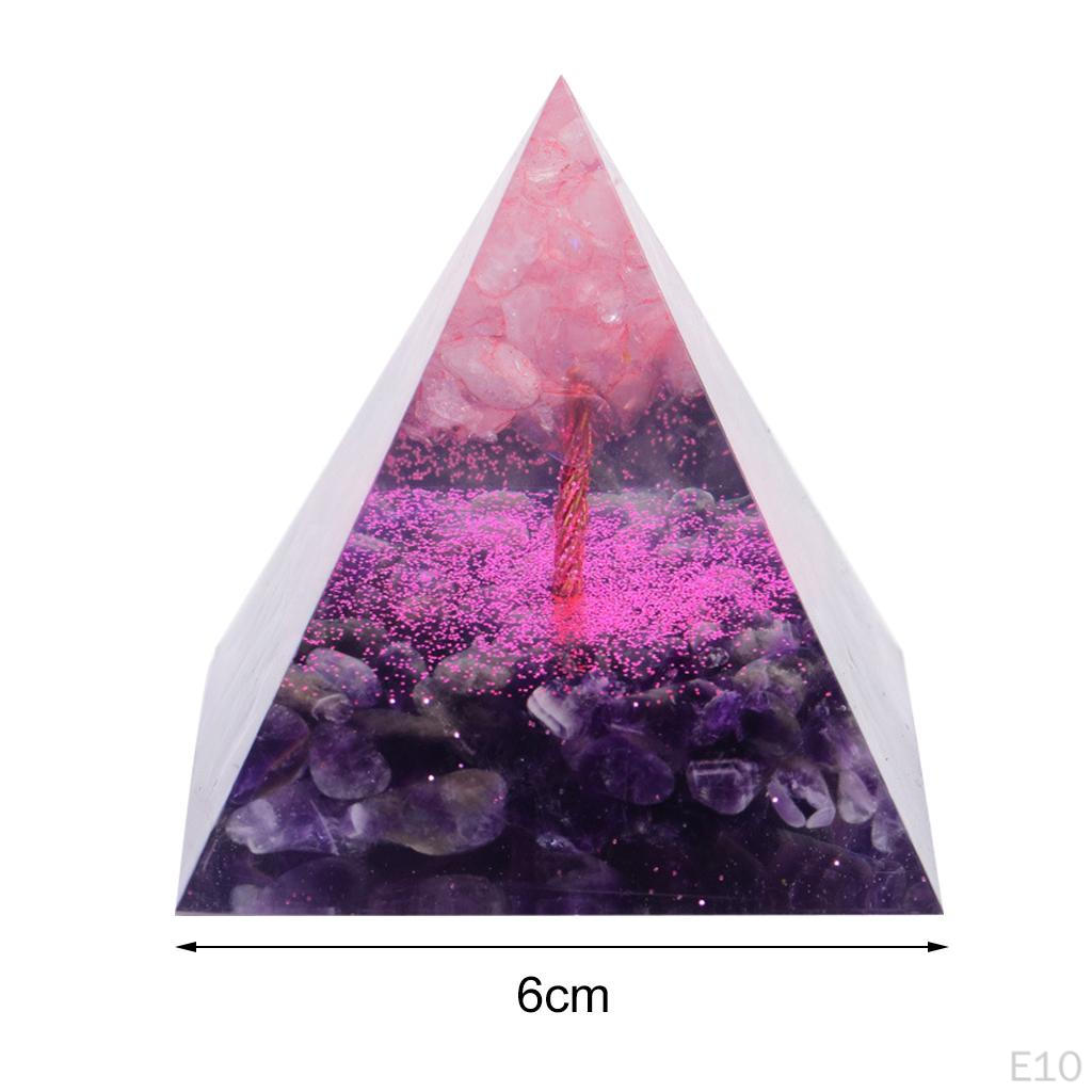 Crystal Pyramid Decorative for Crafts Ornament Home Decoration Christmas