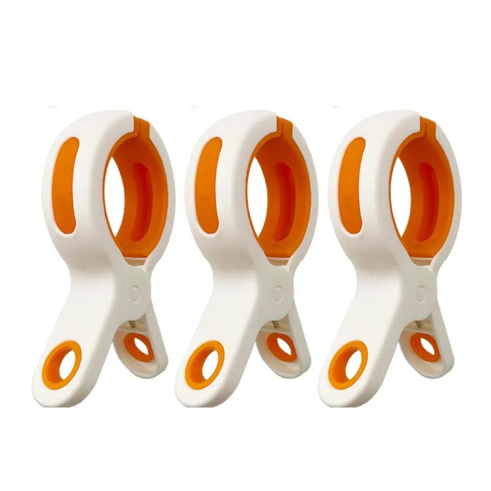 3/6Pcs Beach Towel Clips Reusable Large Windproof Clothes Pegs Plastic Strong Clothespins Laundry Tong for Blankets Coats Towel