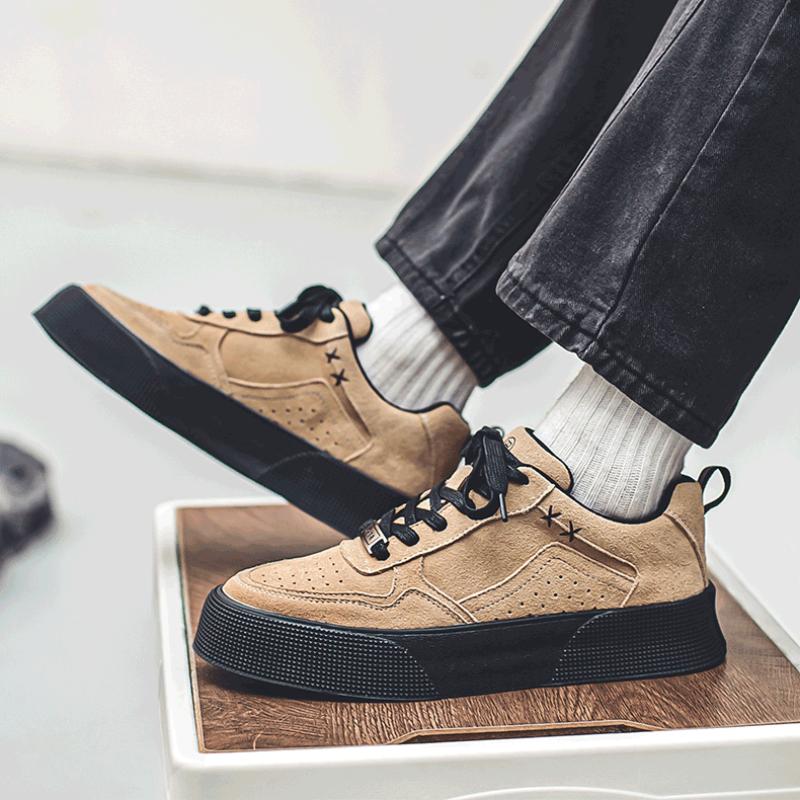 2024 Breathable Men's Sports Shoes High Quality Running Shoe Leather Waterproof Forrest Gump Shoes Jogging Shoes Youth Sneakers