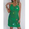 Kvinners Sommer Vest Kjoler Håndheklet Blomsterstikning Strikket Hulemønster Strand Bikini Cover-Ups Halterkjole