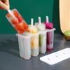 Cute Popsicle Molds with Lids for Homemade Ice Cream - Set of 4