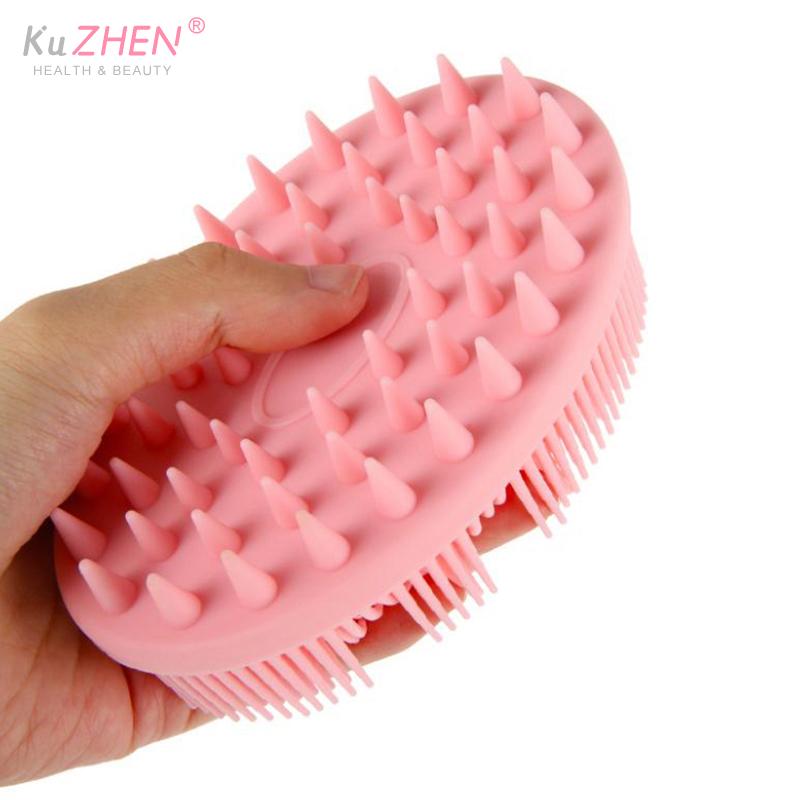 Soft Silicone Body Scrubber Exfoliating Baby Shower Gentle SPA Massage Brush Cleanser Body Wash Brush Back Scrubber Bath Tool