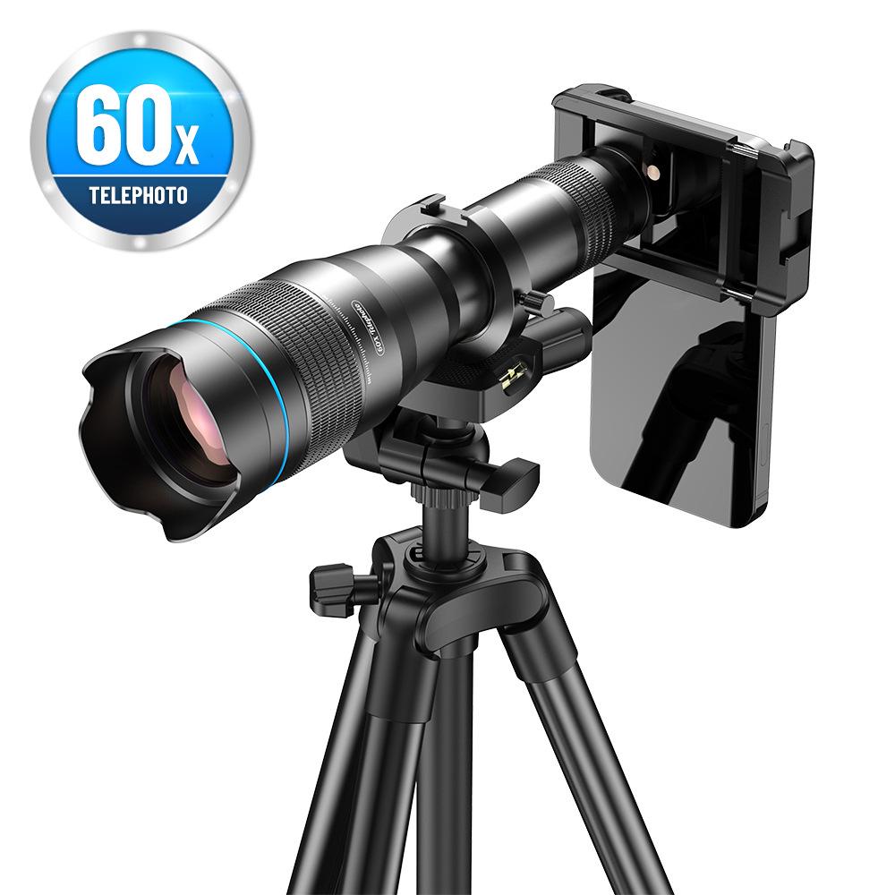 APEXEL 60x HD Telephoto Monocular Lens for Photography