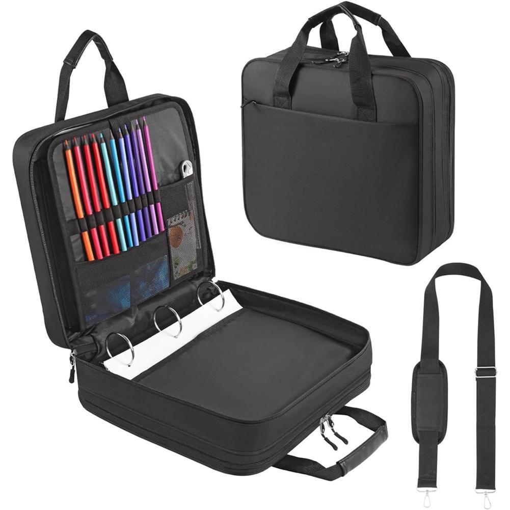 

1PC Loose-leaf Document Storage Bag 2Inch 3-Ring Zipper Binder With Shoulder Strap,D-Ring For Zip Up Binder 12*33*34.5cm China Mainland