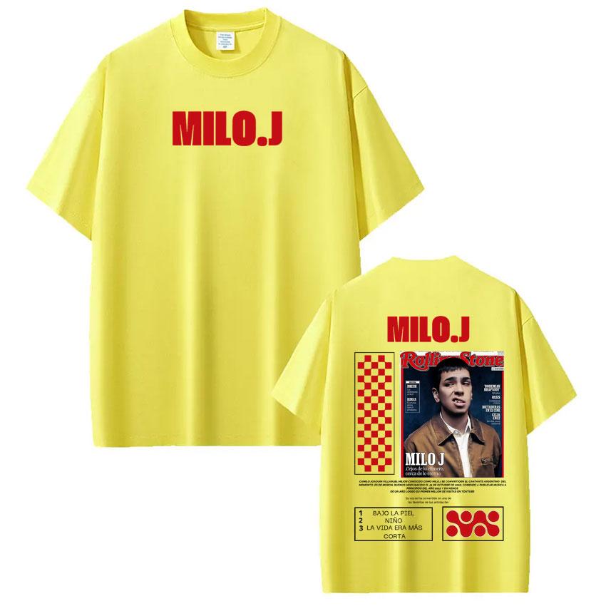 Rapper Milo  J Album Cover 2025 Graphic Tshirt Men Women Fashion Hiphop Tshirt Shortsleeved Loose Casual Harajuku Tshirts