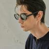 Lucadis LS18 Breno Retro Square Sunglasses Vantablack