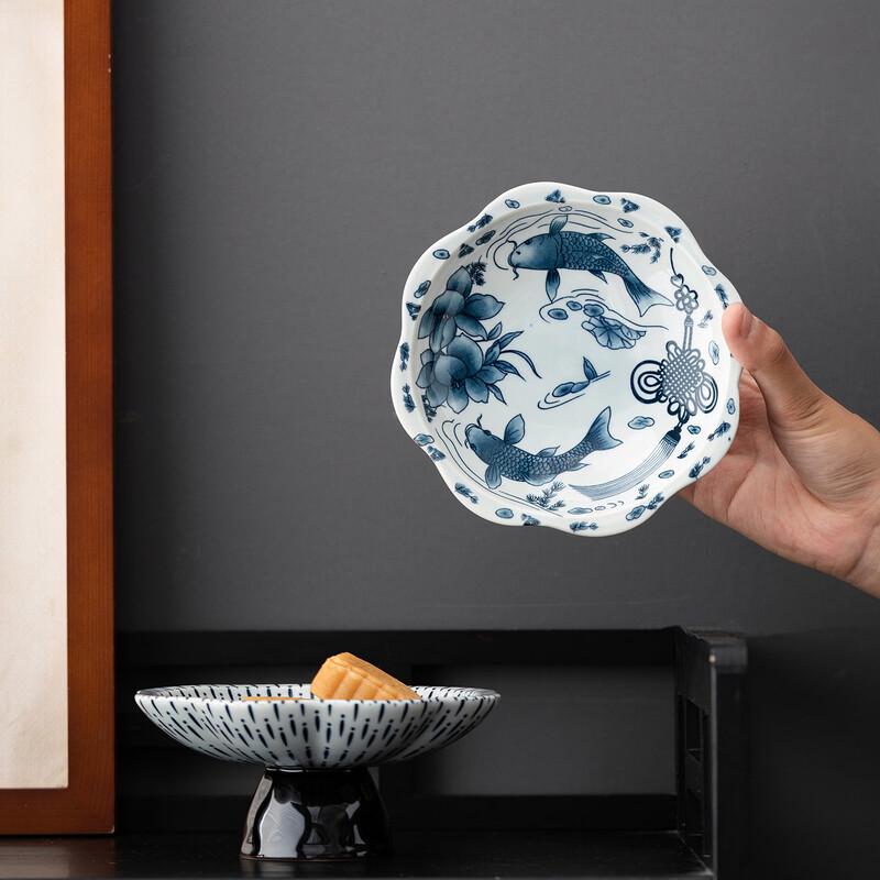 Zhi Shi Ceramic High-Footed Fruit Plate