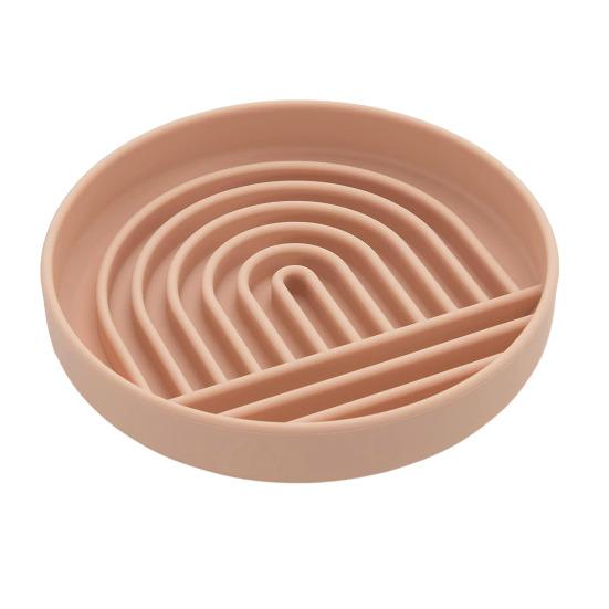 Silicone Pet Slow Feeding Bowl Anti-Choking Non-slip Easy Clean Slow Down Eating Puzzle Feeder for Medium Large Breed Dogs Cats