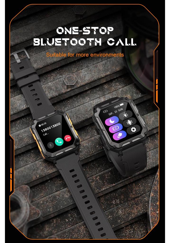 C20PRO DaFit 1.83" Chamada Bluetooth Smartwatch Esportivo IP68