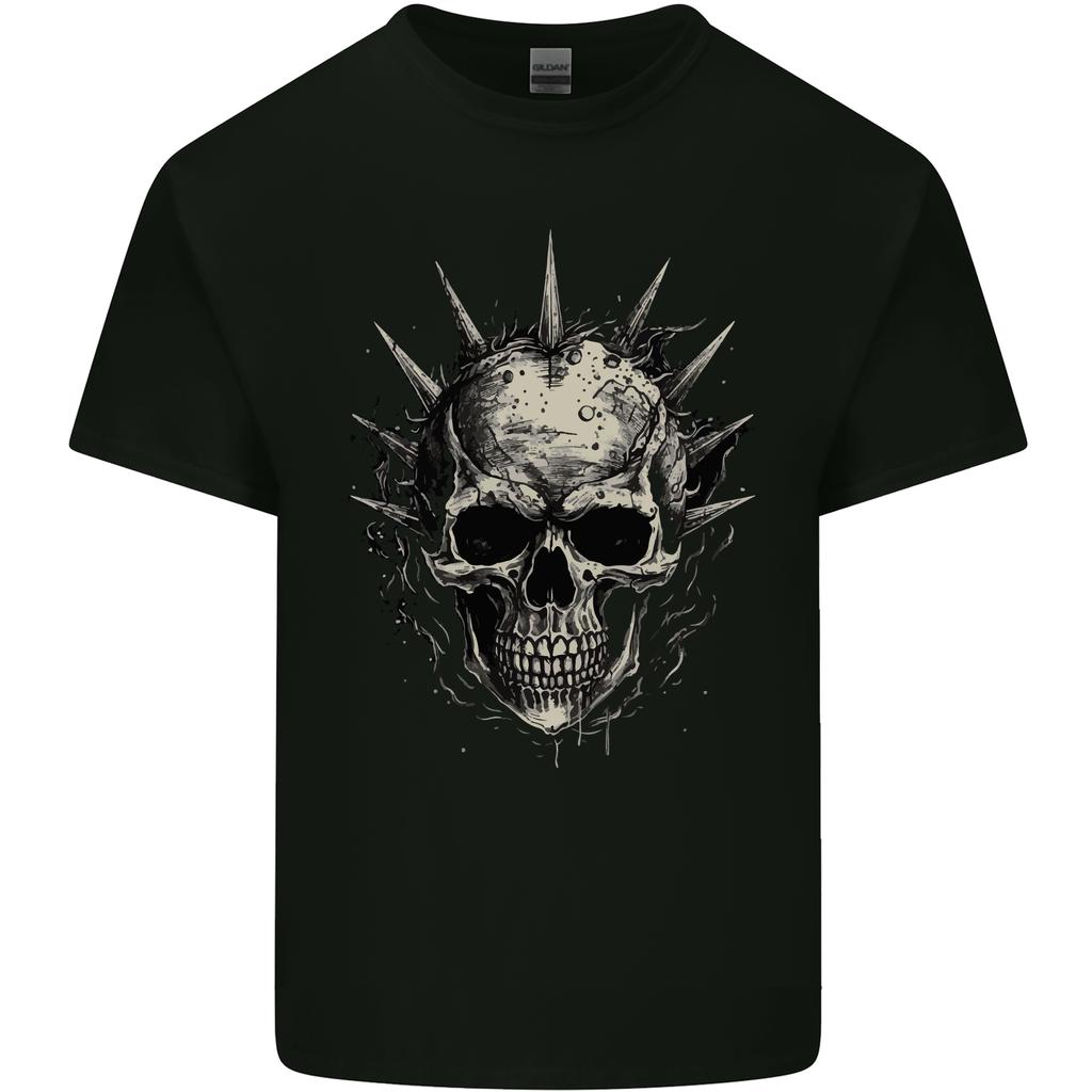 Punk Rock Skull Unisexs Light Cotton TShirt