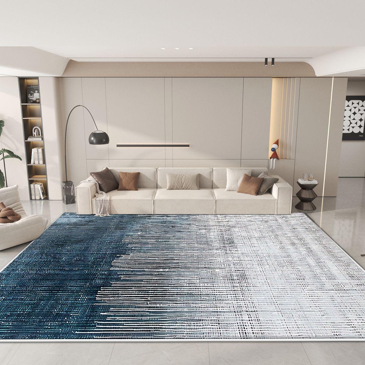 

Large Washable Modern Abstract Rugs Soft Non-Slip Carpet for Living Room Bedroom Entrance Neutral Decor Floor Mat 60*90cm