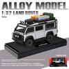 With Base 1/32 Land Rover Defender Off-Road Vehicle Die-cast Metal Camper Van Model Children's Toy Car Boy Gift Ornaments