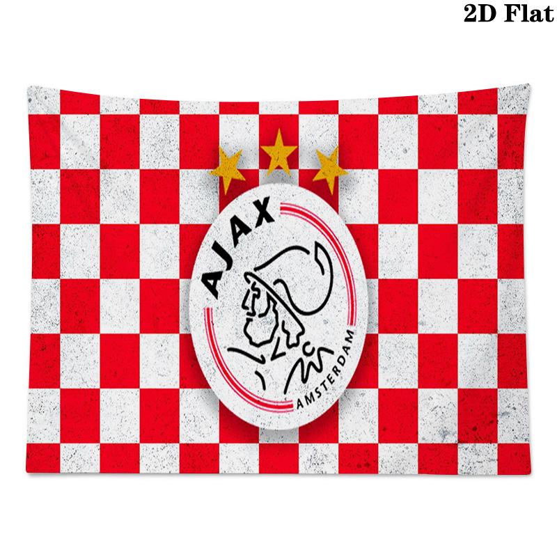 AFC Ajax Logo Wall Tapestry Aesthetic Wall Hanging Printed Fabric Blanket Decorative Tapestries for Bedroom Living Room Home Decor