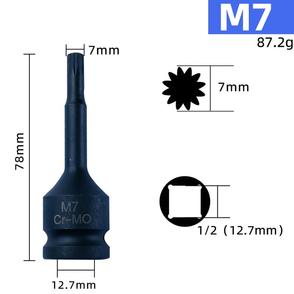 Home DIY Tool 12 Point Socket Screwdriver Bit Wrench Socket Adapter