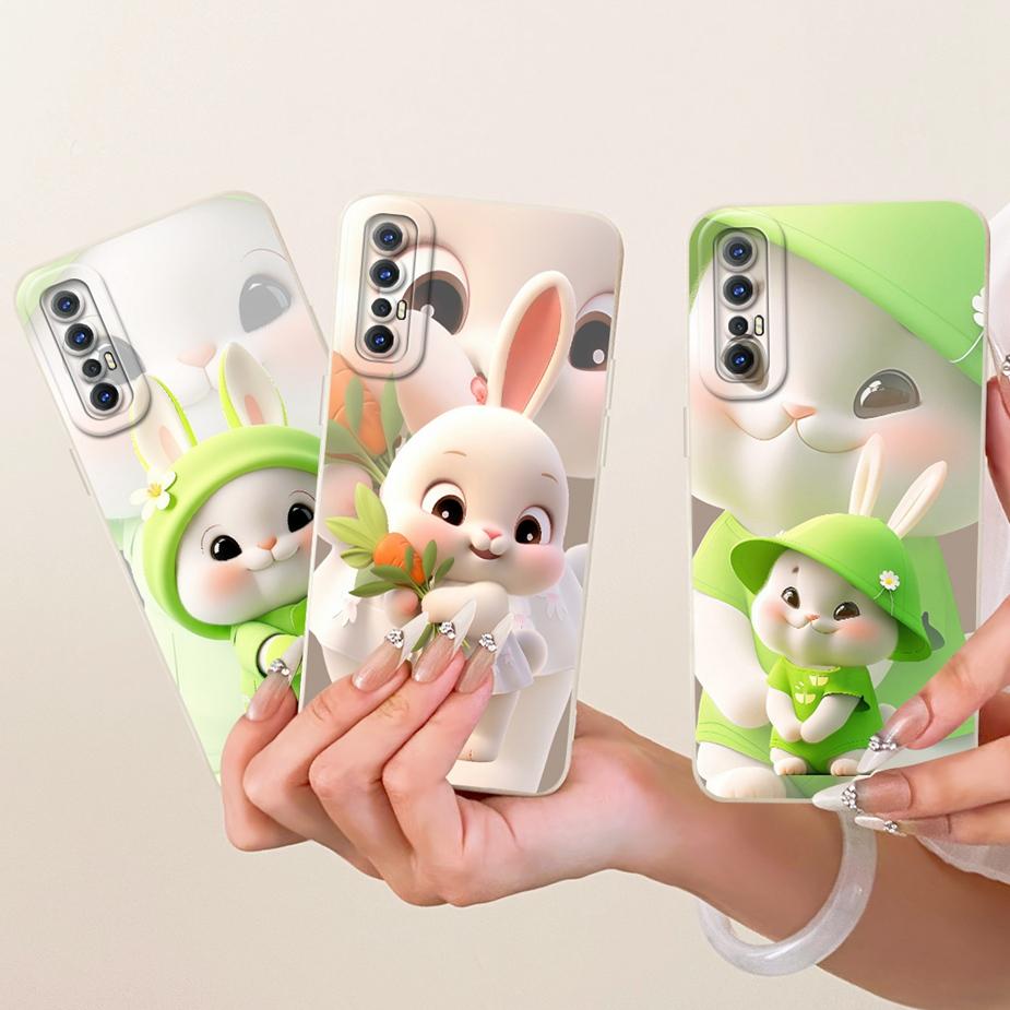 For Oppo Reno3 Pro 4G Case CPH2035 CPH2037 Cute Cat Duck Cartoon Cover Soft TPU Phone Case For Oppo Reno 3 Pro 5G CPH2009 Fundas