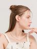 Cerabonito Stratigraphy Two-Way Pearl Ceramic Earrings (Sp)
