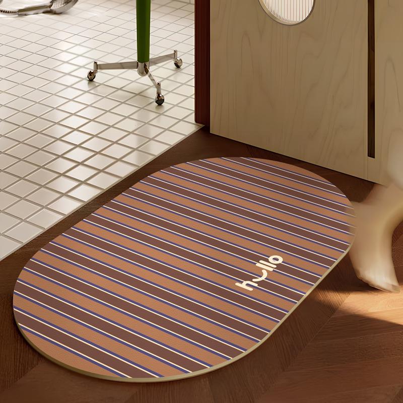 

Коврик для ванной Нескользящий коврик для пола Впитывающий диатомовый ил Коврики для ног Расписной Марокко Домашний декор Коврик для туалета Душевой зоны 1pc 50x80cm