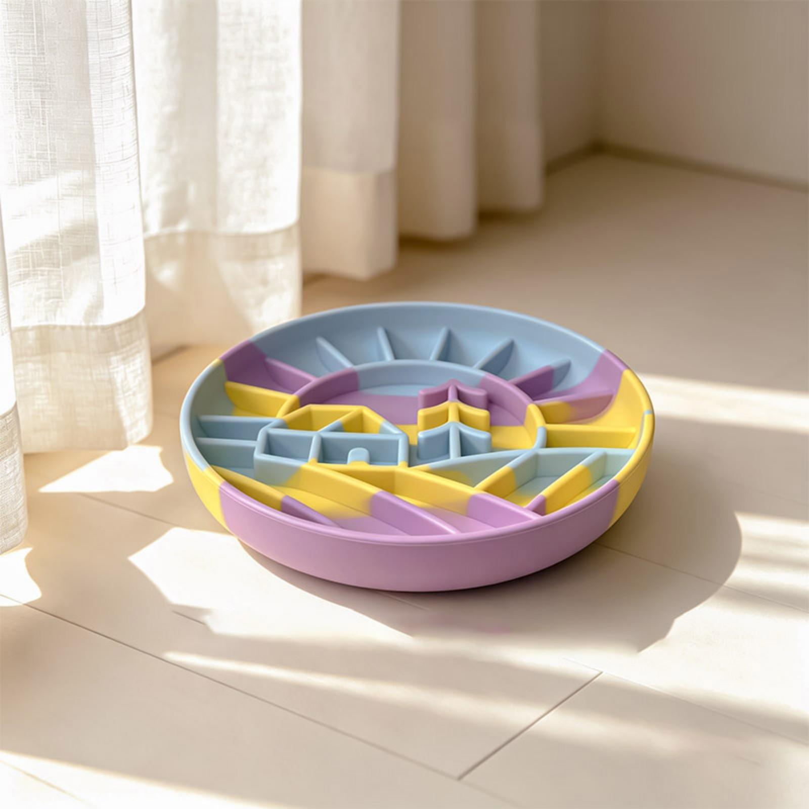 Silicone Pet Dog Slow-feeding Bowl - Licking Plate Slow-feeding Pad - Slow-feeding Container - Slow-feeding Bowl - Pet Licking Bowl one size