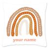 Rainbow Print Custom Cushion Cover Adult Children Personalized Name Customize Pillowcase Home Housewarming Birthday Gifts
