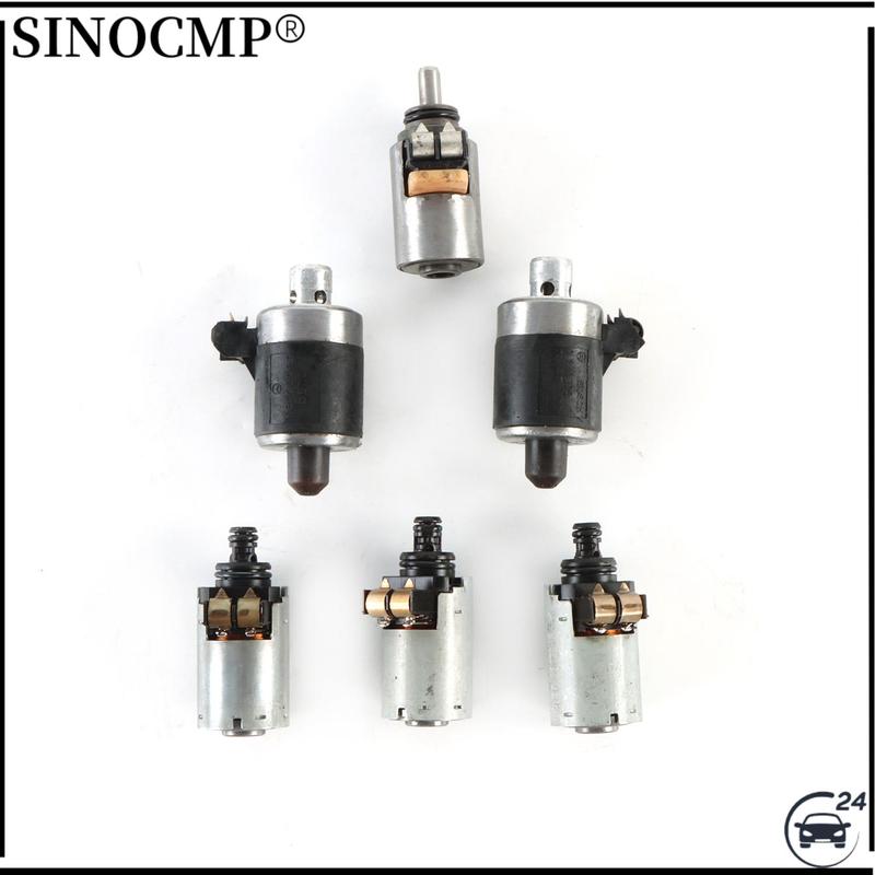 OEM 6PCS 722.6 Solenoids 5-Speed Automatic Transmission Fit For Mercedes Benz S320 S350 S420 S430 S500 S600 E300D C280 Tested