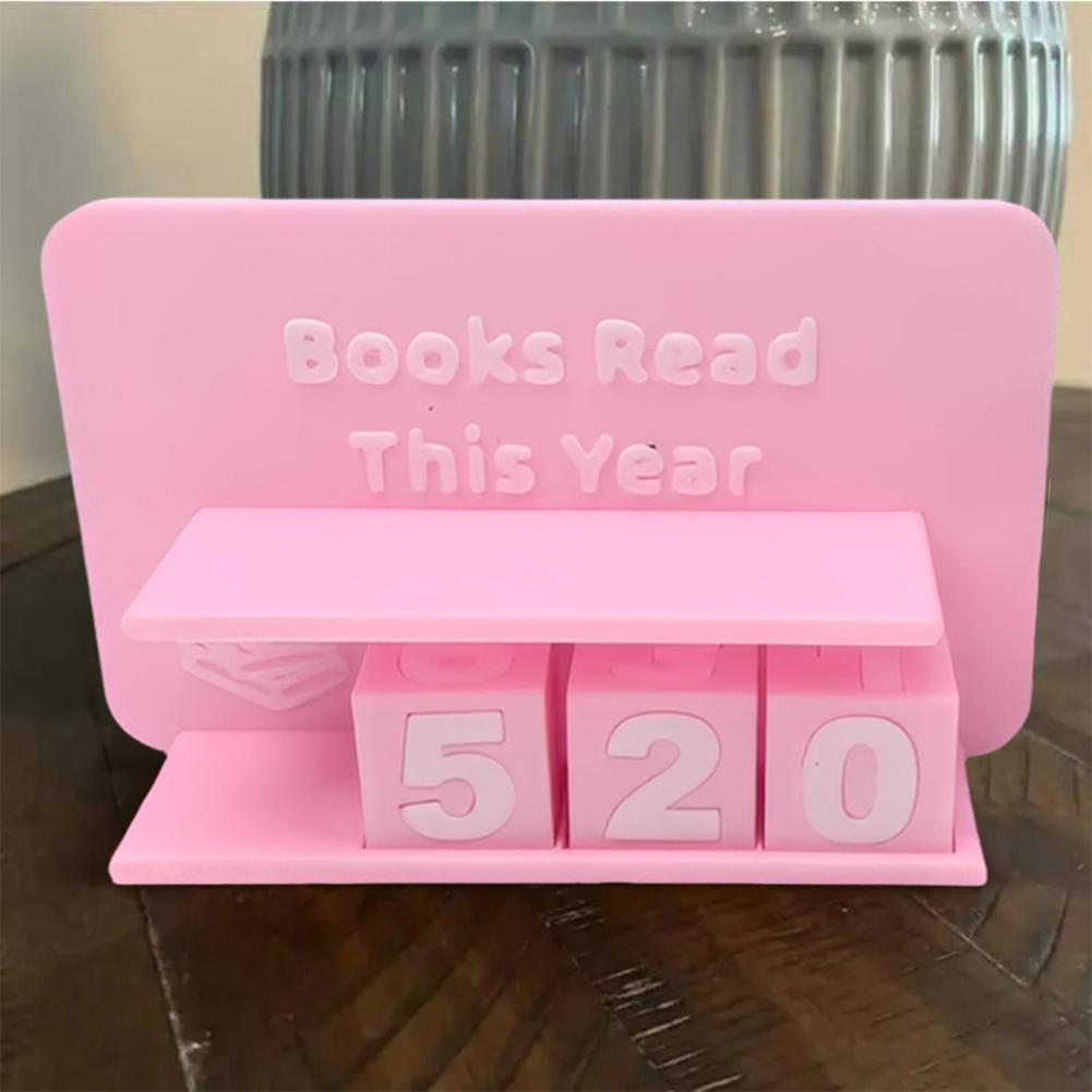 Books Read This Year Book Read Tracker Wear Resist Library Decor Ornament Book Counter Sign for Teachers Writers Library Lovers