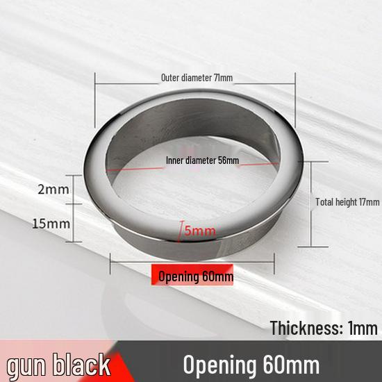 Round ABS Cable Grommet Cover for Desk, Plastic Routing Hole Covers In 18/25/30/40/45/55mm Sizes