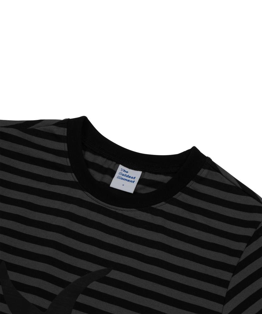 THE COLDEST MOMENT Tcm Starfish Stripe T (Black)