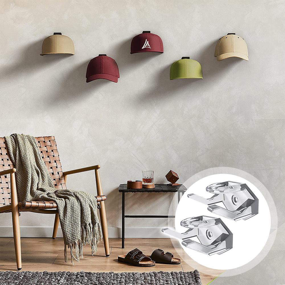5Pcs Baseball Cap Holder Rack Hat Organizer Storage Modern Baseball Caps Hangers Rack Hanging Organizer for Door Wall
