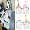 Lovely Cartoon Photocard Holder with Keychain,Cartoon Animal Photo Card Sleeve ID Bank Credit Card Holder Protector
