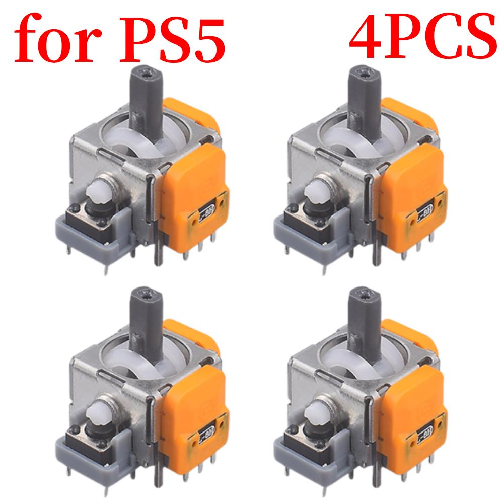 2/4PCS Replacement Hall Effect Joystick 3D Analog Sensor Thumb Stick Rocker Module for PS5/PS4 Controller Repair Parts Accessory